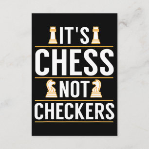 Carte D'accompagnement cool ses échecs pas checkers chèques joueurs cadea
