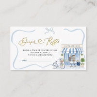 Coquette Café parisien French Blue Diaper Raffle E