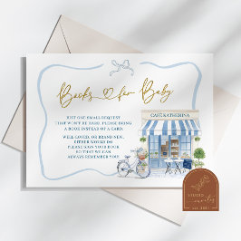 Carte D'accompagnement Coquette Café parisien French Blue Livres pour béb
