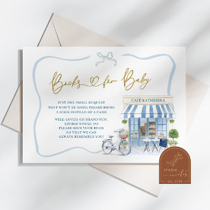 Carte D'accompagnement Coquette Café parisien French Blue Livres pour béb