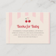 Coquette Cherry sur le Baby shower supérieur Livre