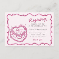 Coquette Coeur rose Registre de gâteau de cerise I