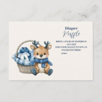 Corbeille de Baby shower de plongée bleu Reinder