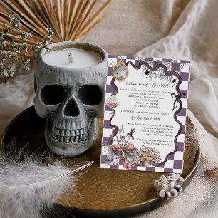 Carte D'accompagnement Costume & Boissons   Cottagecore Halloween