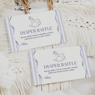 Carte D'accompagnement Couche de bébé Fête de Naissance Cheval à Bascule