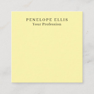 Carte D'accompagnement Couleur crème Unique Original Classic Professional