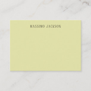 Carte D'accompagnement Couleur pastel personnalisée nom minimaliste perso