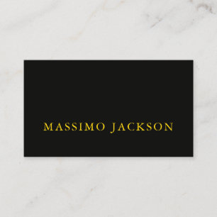 Carte D'accompagnement Couleurs Or Noir Professionnel Tendance Minimalist