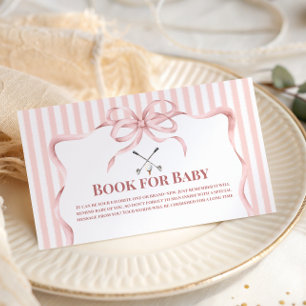 Carte D'accompagnement Country Club Rose Fille Livre de Golf pour Baby Sh
