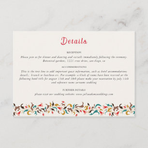 Carte D'accompagnement Couronne florale élégante romantique moderne de ma