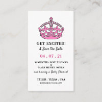 Couronne royale rose, soyez excité et enregistrez