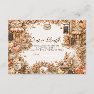 Carte D'accompagnement Cozy Pumpkin Spice Diaper Raffle