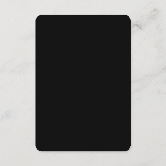Carte D'accompagnement Create Your Own Black Custom Design Holiday Card (Devant)
