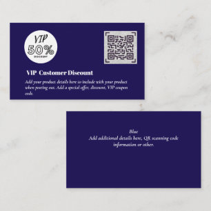 Carte D'accompagnement Créer des codes QR de remise VIP client