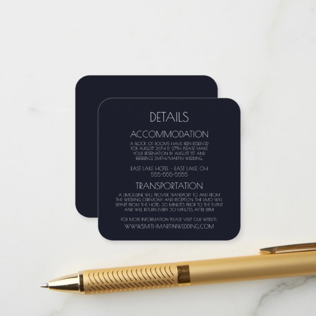 Carte D'accompagnement Créer votre propre texte personnalisé (Devant/Arrière en situation)