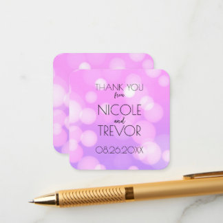 Carte D'accompagnement Créez le Vôtre - Remerciement Bokeh Rose