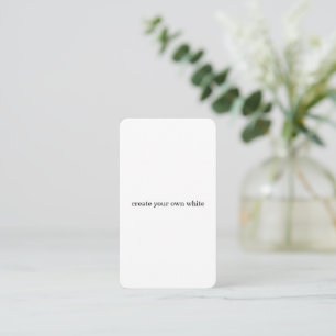 Carte D'accompagnement créez votre propre blanc