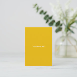 Carte D'accompagnement Créez Votre Propre Conception Personnalisée Jaune