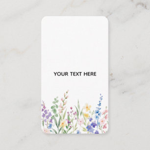 Carte D'accompagnement Créez Votre Propre Fleur 
