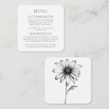 Créez votre propre - Fleur noire et blanche simple