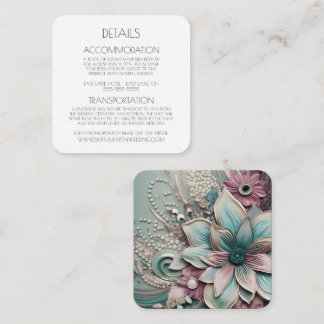 Carte D'accompagnement Créez votre propre - Fleurs de papier Chic Shabby