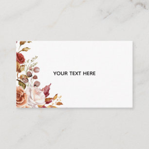 Carte D'accompagnement Créez Votre Propre Floral