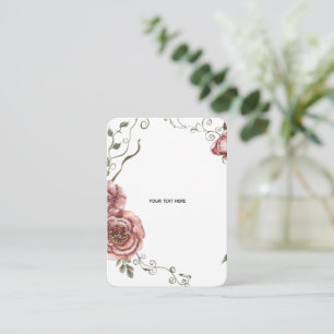 Carte D'accompagnement Créez votre propre floral