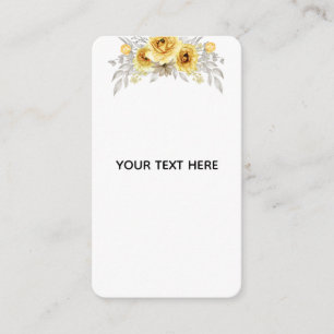 Carte D'accompagnement Créez Votre Propre Floral