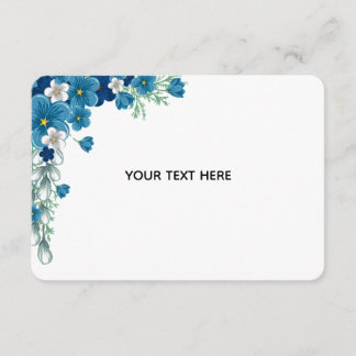 Carte D'accompagnement Créez Votre Propre Floral