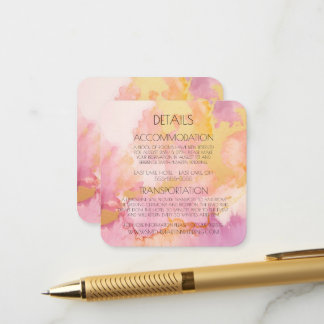 Carte D'accompagnement Créez votre propre marbre d'aquarelle personnalisé