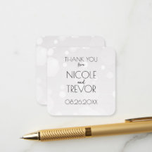 Créez Votre Propre - Merci Bokeh Blanc