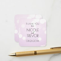Créez votre propre - Merci Bokeh violet pâle