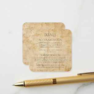 Carte D'accompagnement Créez Votre Propre Papier Sepia Personnalisé Distr