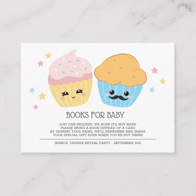 Carte D'accompagnement Cupcake ou Stud Muffin Livres pour bébé (Devant)