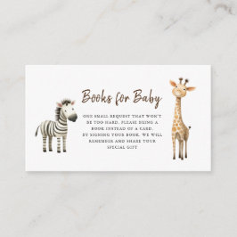 Carte D'accompagnement Cute Animals Baby Boy Douche Demande de réservatio