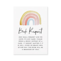 Cute aquarelle Rainbow Baby shower Demande de rése