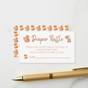 Carte D'accompagnement Cute Baby shower de rousseur de laine de bois