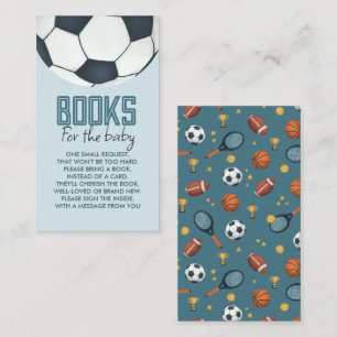 Carte D'accompagnement Cute Blue Sports Livres Pour Bébé