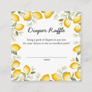Carte D'accompagnement Cute Citron Citrus Fruit Été Déchets Raffin
