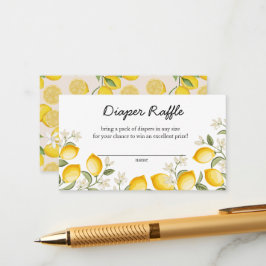 Carte D'accompagnement Cute Citron Citrus Fruit Été Déchets Raffin