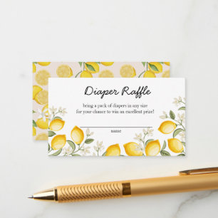 Carte D'accompagnement Cute Citron Citrus Fruit Été Déchets Raffin