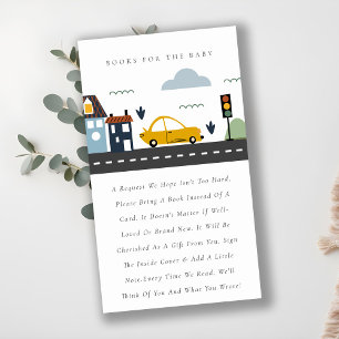 Carte D'accompagnement Cute City Urban Vehicle Books For Baby shower