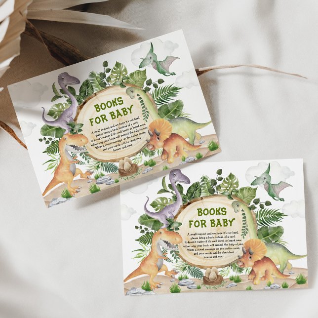 Carte D'accompagnement Cute Dinosaur Animaux préhistoriques Livres pour b (Créateur téléchargé)