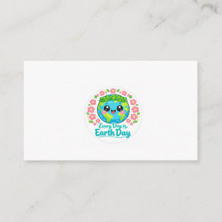 Carte D'accompagnement Cute Earth Day Enclosure Card