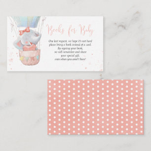 Carte D'accompagnement Cute Elephant Girl Books for Baby Card