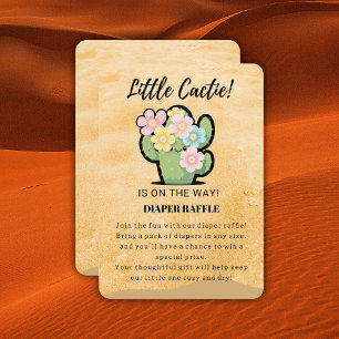 Carte D'accompagnement Cute Floral Little Cuctie Kawaii Baby shower