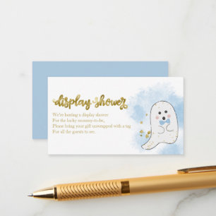 Carte D'accompagnement Cute Ghost Halloween Baby shower Écran Douche En