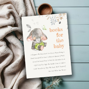 Carte D'accompagnement Cute Little Elephant Folioks Pour Baby shower