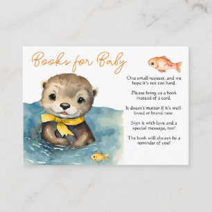 Carte D'accompagnement Cute Otter Livres neutres de genre pour bébé