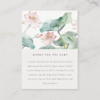 Cute Pastel Blush Nénuphar Livres Pour Baby shower